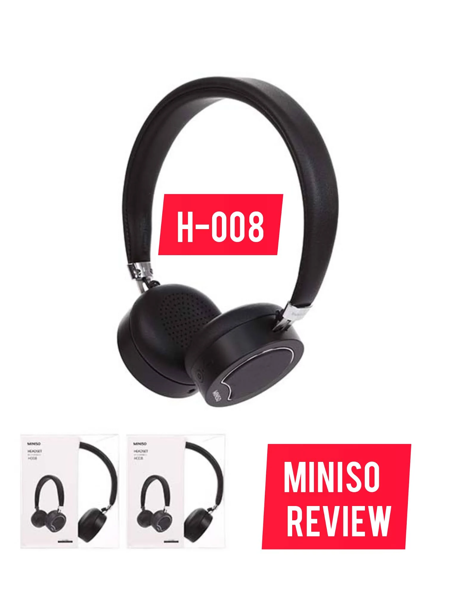 Wireless Headset Model: H-008 (Black)