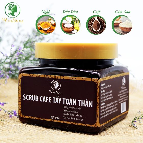 BỘ DƯỠNG TRẮNG HỒNG DA TOÀN THÂN WONMON (KEM SỮA NGHỆ + SCRUB CAFE TẨY TẾ BÀO CHẾT) 10 sm 328088877280 1614333620432