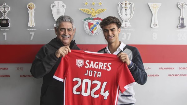 Oficial: El Benfica renueva a Jota hasta 2024