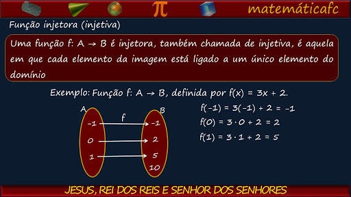 PROFESSOR FERNANDO CABRAL: Função - aula 4 (Função injetora ...