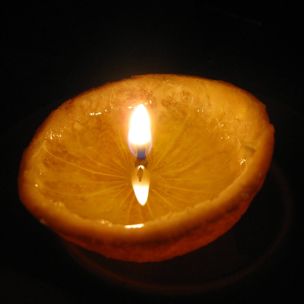 Enchanted Dandelions Magic Orange Candle