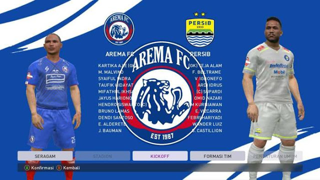 Pes 2017 Graphic Menu Arema 2020