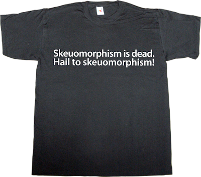 Skeuomorphism apple design graphic design ios ios 7 t-shirt ephemeral-t-shirts iphone