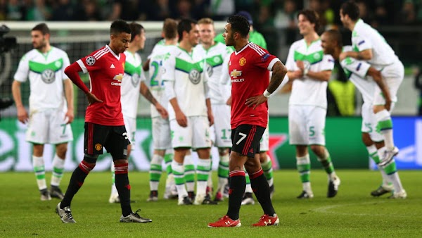 El Wolfsburgo elimina de la Champions al Manchester United (3-2)