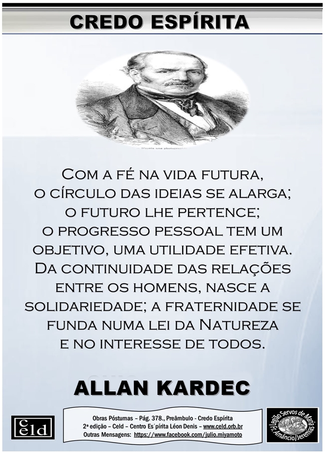 Ser Espírita: Allan Kardec - Livro Obras Póstumas - 2ª Parte - Cap. 38