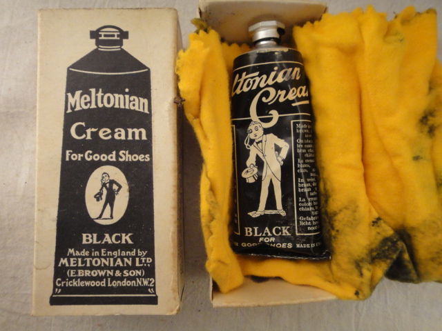Vintage Meltonian Cream Shoe Polish BLACK 1