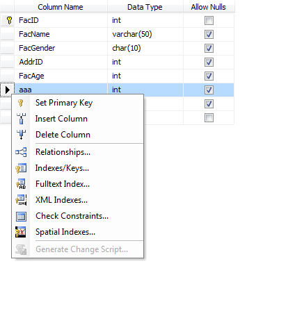 Microsoft SQL Server: Delete Column