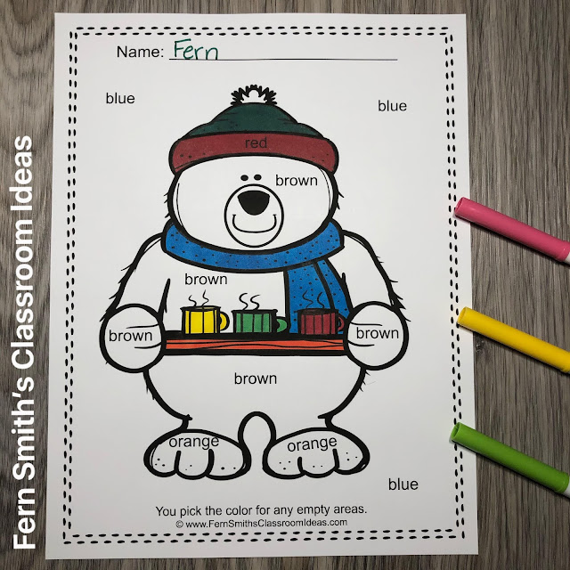 Download These Twenty Christmas Critters Kindergarten Know Your Numbers and Colors Worksheets Resource for Your Classroom Today!