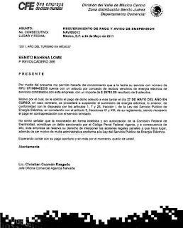 Carta Para Solicitar Servicio De Energia Electrica