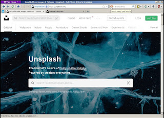 Tangkapan layar dari Unsplash, salah satu website yang menyediakan gambar yang dapat diunduh secara gratis tanpa hak cipta