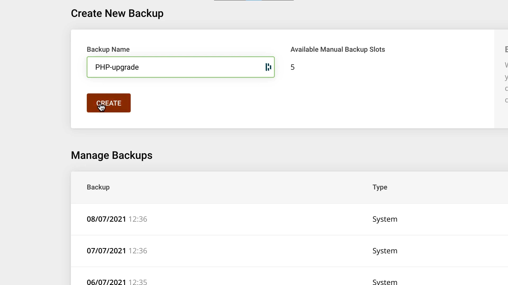 wordpress website backup