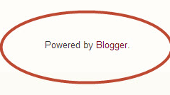 Cara menghilangkan tulisan didukung oleh blogger di blog