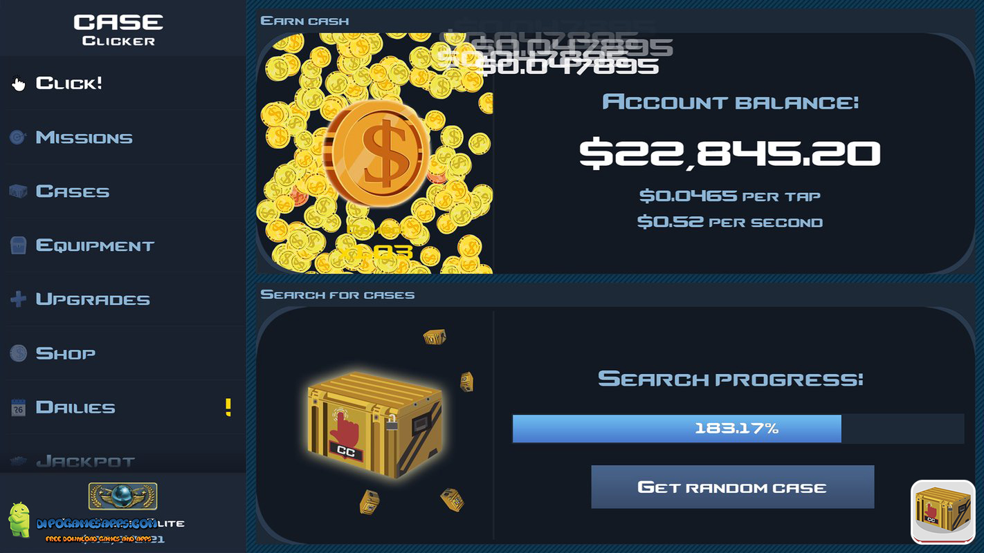 Download Case Clicker 2 Mod Apk v2.0.5 (Unlimited Money, Case, and Keys