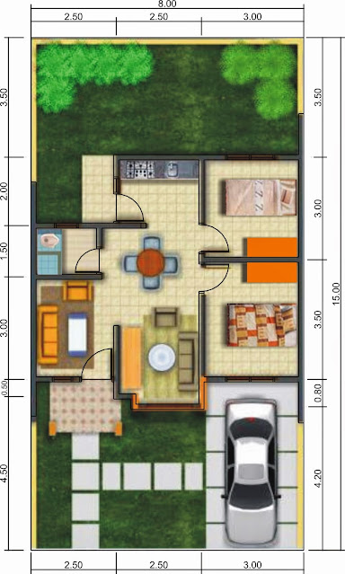 small 2 bedroom house plans and designs