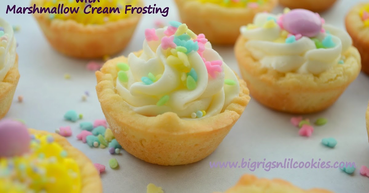 Big Rigs 'n Lil' Cookies Easter Sugar Cookie Cups with Marshmallow