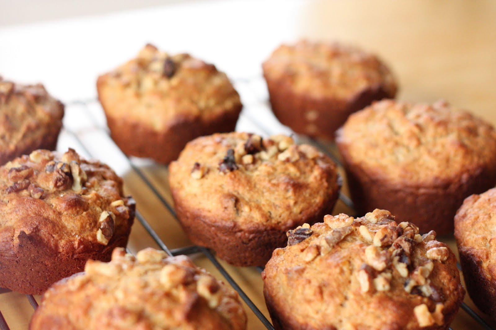 Zaaberry Banana Oatmeal Walnut Muffins