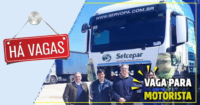 Setcepar - Transporte e Logística abre vagas para carreteiro