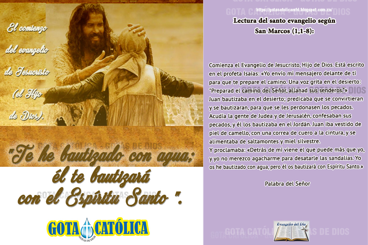 GOTA CatólicaGotas de Dios Lecturas del Domingo 2º de Adviento
