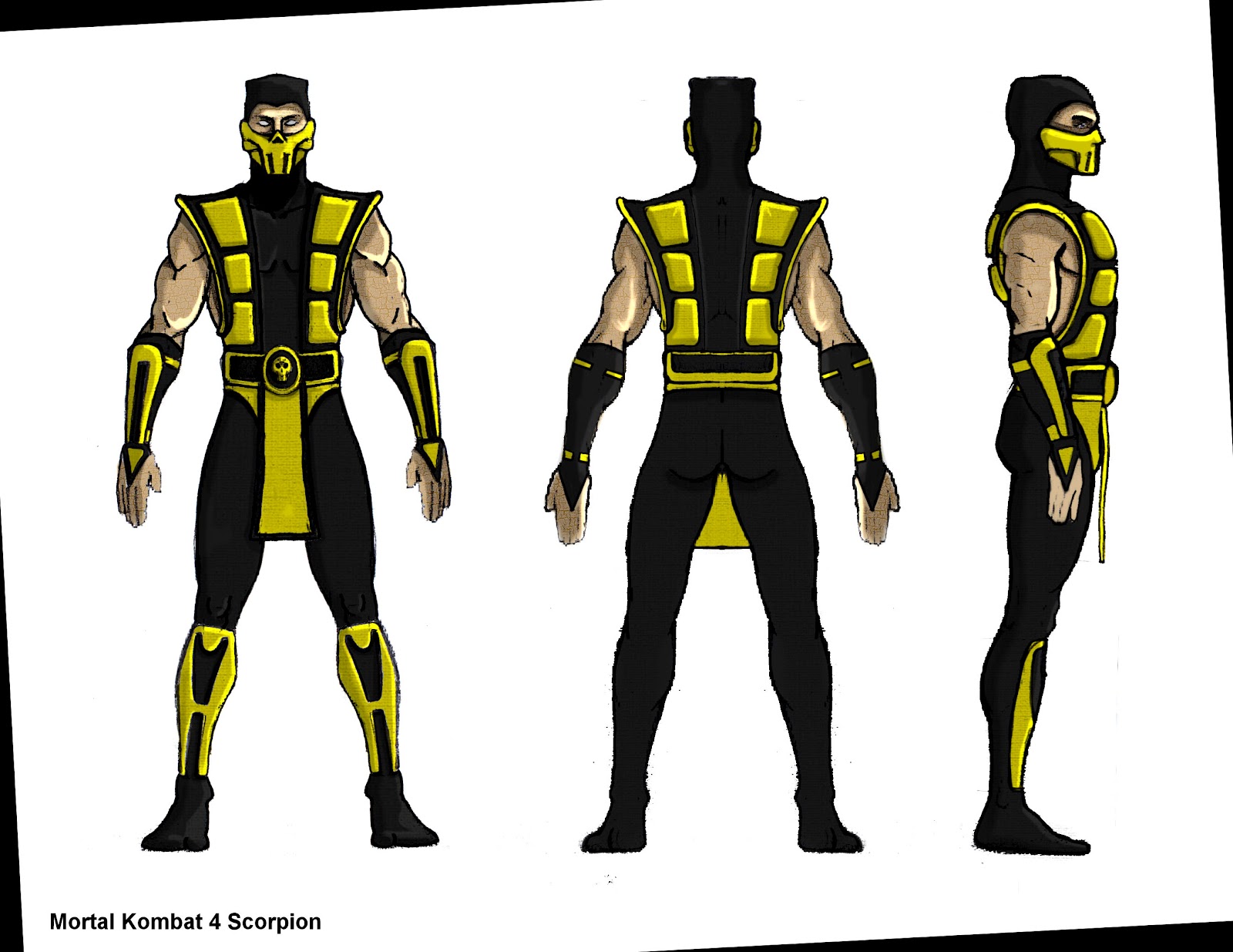 Картинки скорпиона из мортал комбат 11 в полный рост