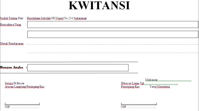 Contoh Kwitansi Kosong Birdnarlioche