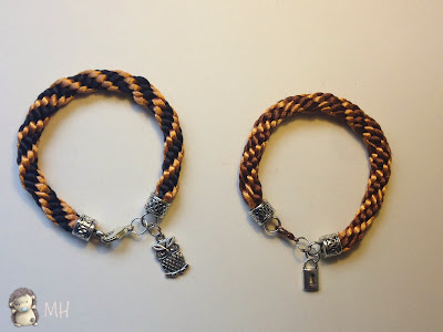 Pulseras kumihimo en espiral