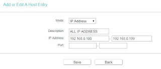 router settings