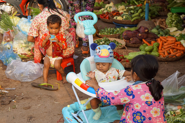 Marche de Phsar Leu - Siem Reap - Cambodge