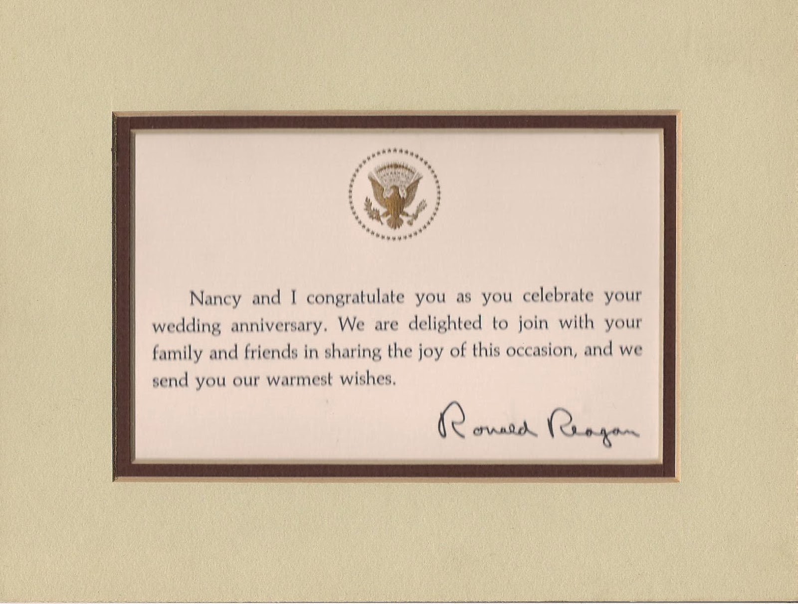 rushfamilynews Presidential Greetings