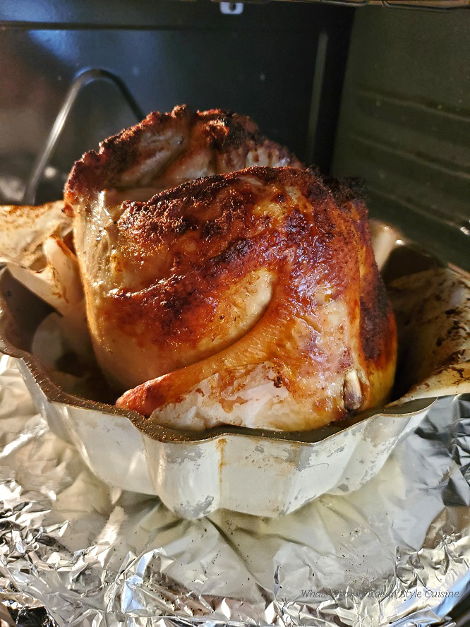 Bundt Pan Roasted Chicken What's Cookin' Italian Style Cuisine