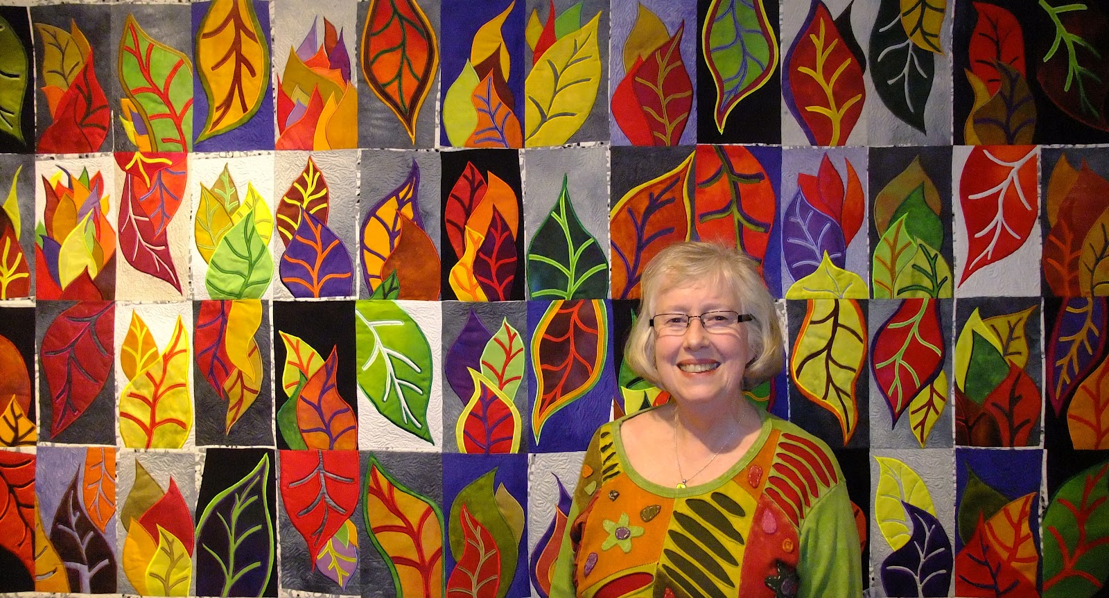 vivian in stitches La Conner Quilt & Textile Museum