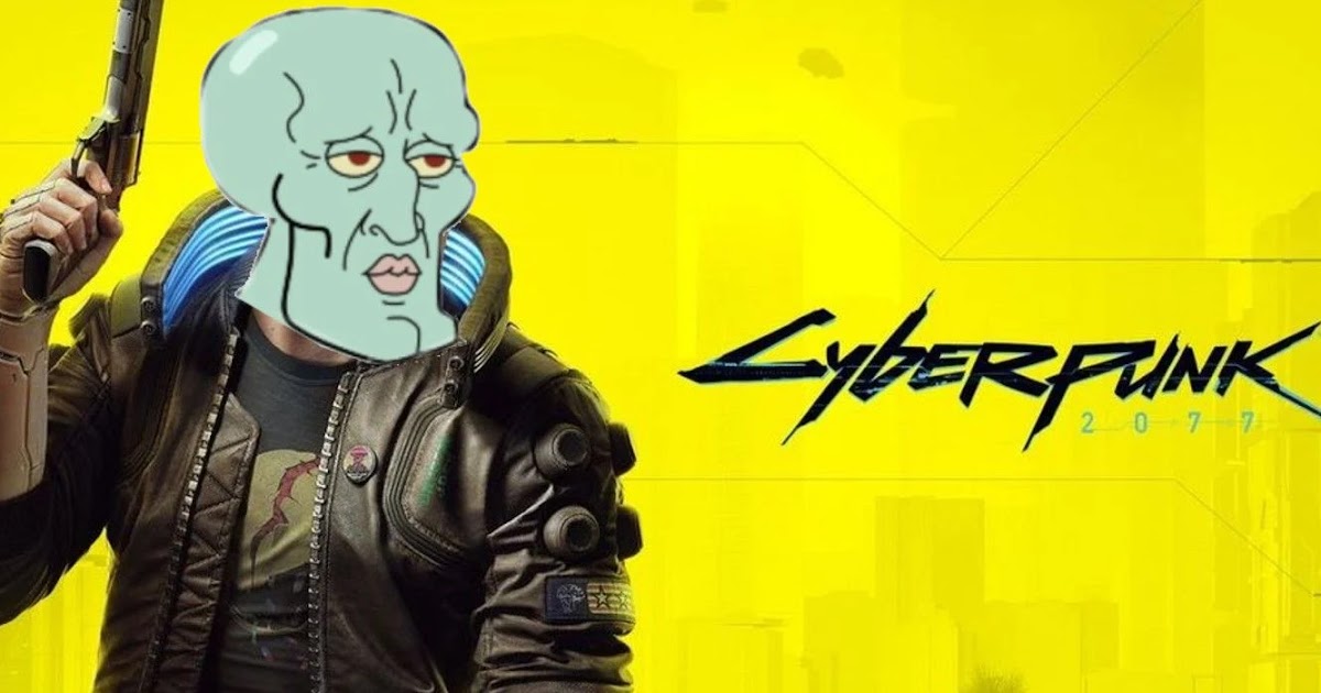 NickALive!: Cyberpunk 2077 Fan Brings SpongeBob's 'Handsome Squidward