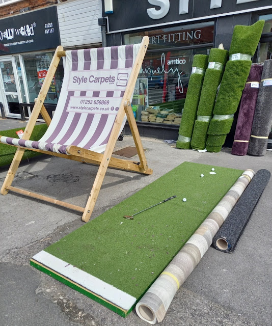 Golf Putting Green at Style Carpets in Cleveleys