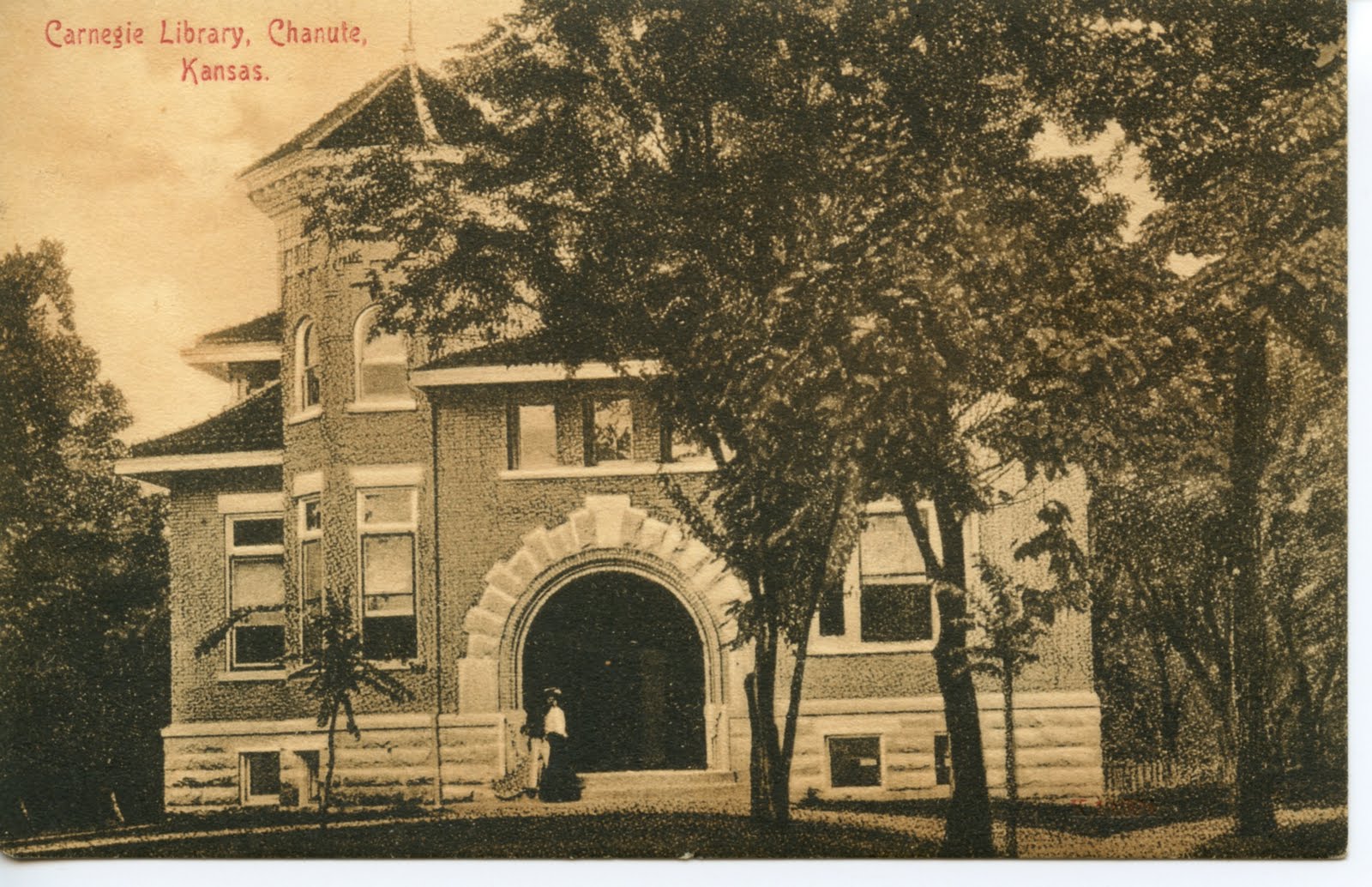 Library Postcards Carnegie Library, Chanute, Kansas