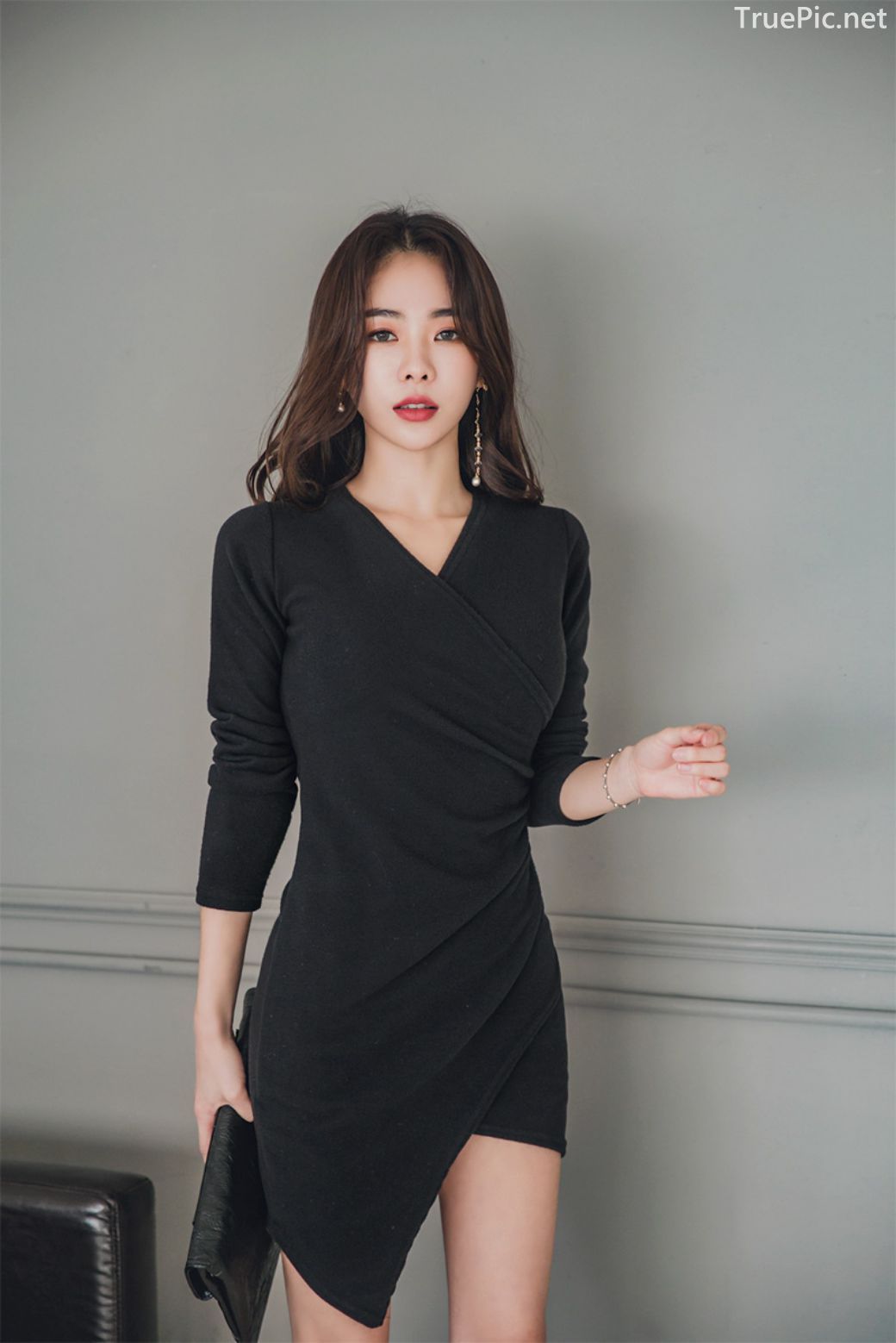 Korean fashion model - An Seo Rin - Woolen office dress collection - TruePic.net - Picture 29