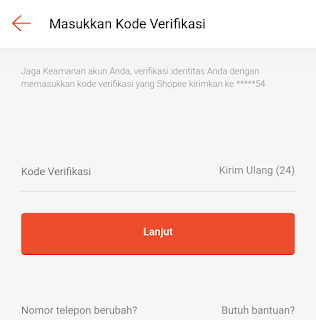 masukkan kode verifikasi