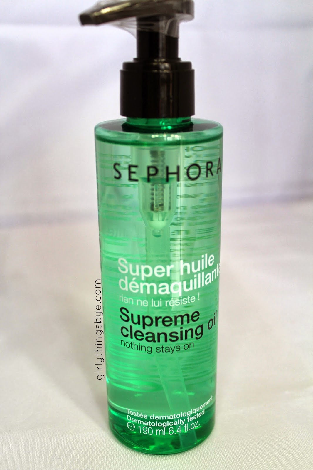 Sephora Supreme Cleansing Oil, review, @girlythingsby_e