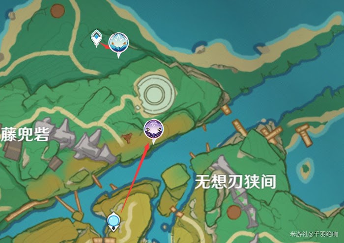原神 (Genshin Impact) 2.0版稻妻區域騙騙花位置分佈