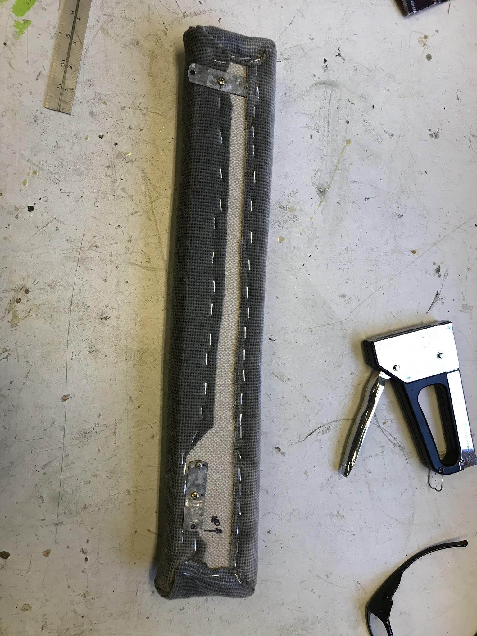 Bench seat armrest mod