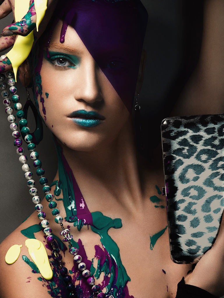 ANTM Cycle 10 5th Episode Beauty Shots with Paint Photo Shoot