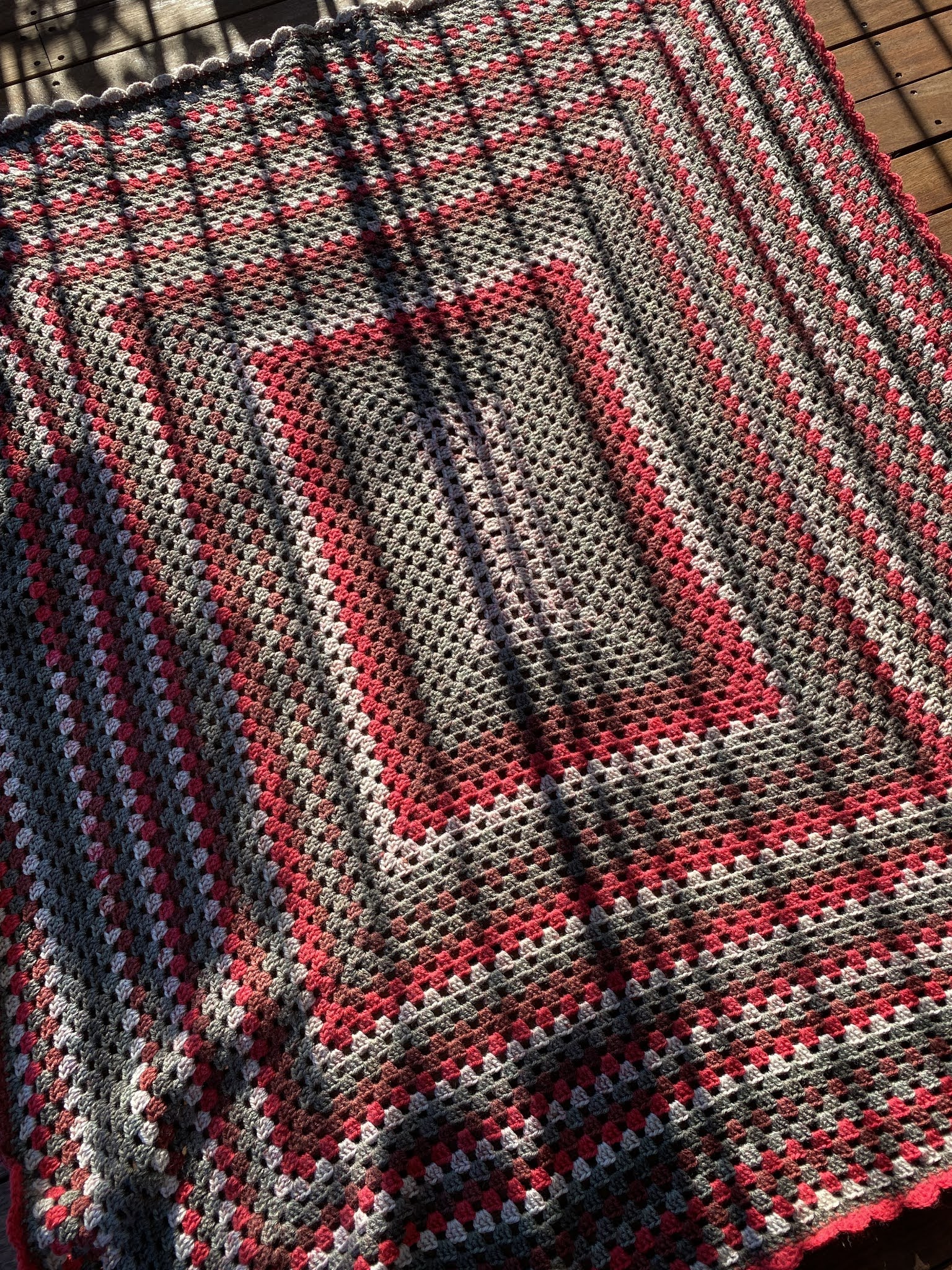 Finished Red Velvet Crochet Blanket Samelia's Mum