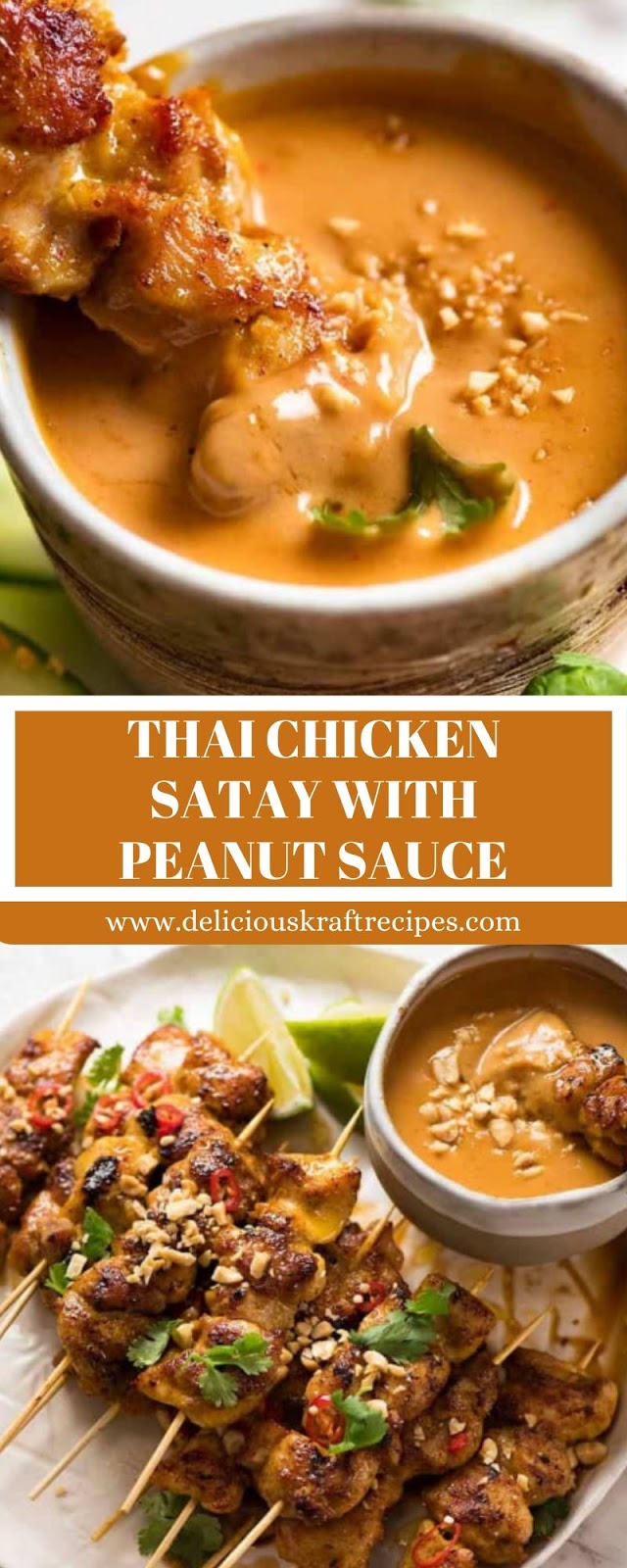 THAI CHICKEN SATAY WITH PEANUT SAUCE THAI CHICKEN SATAY WITH PEANUT SAUCE