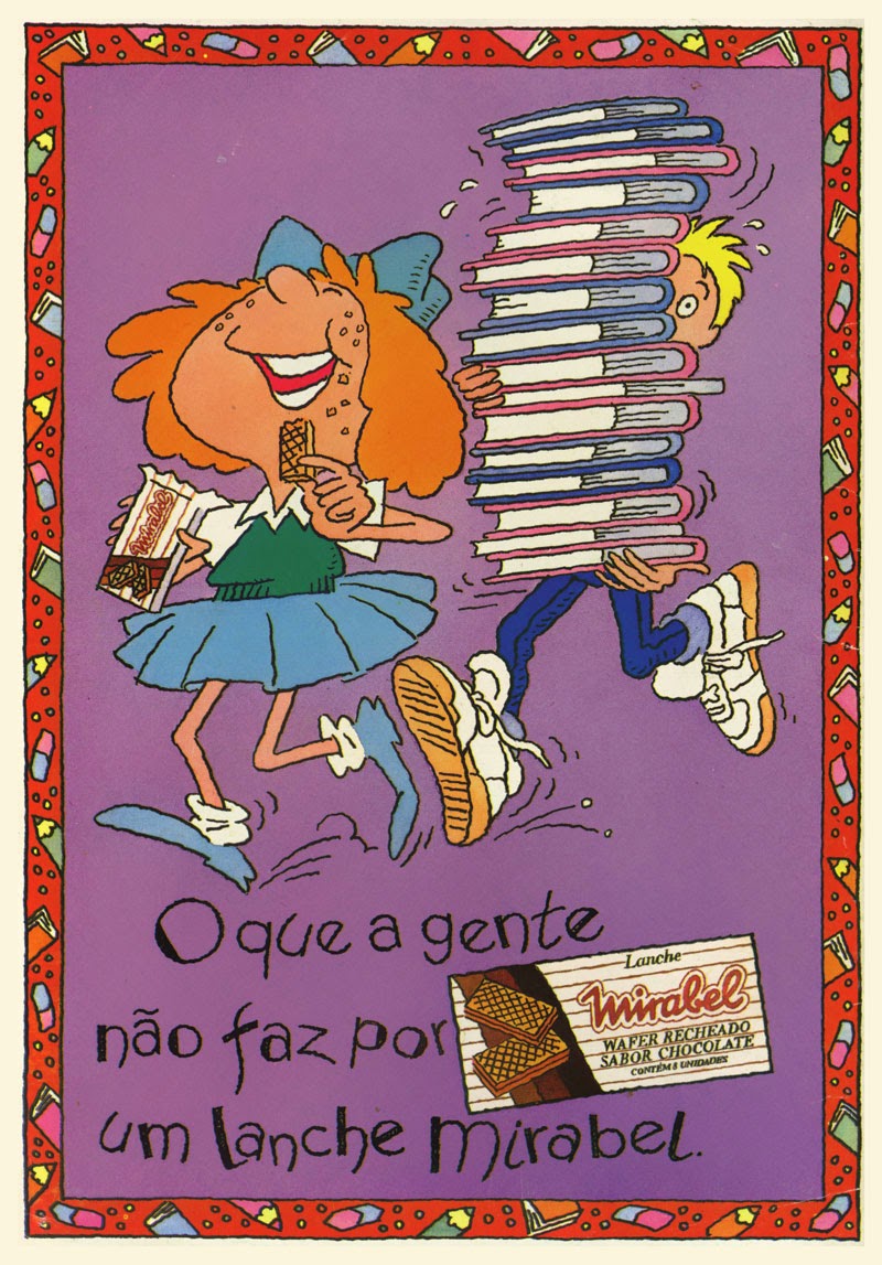 Propaganda do Lanche Mirabel apresentada em 1970.
