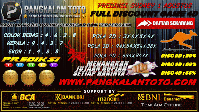 PREDIKSI TOGEL SYDNEY 1 AGUSTUS 2019 BeritaBerita Viral
