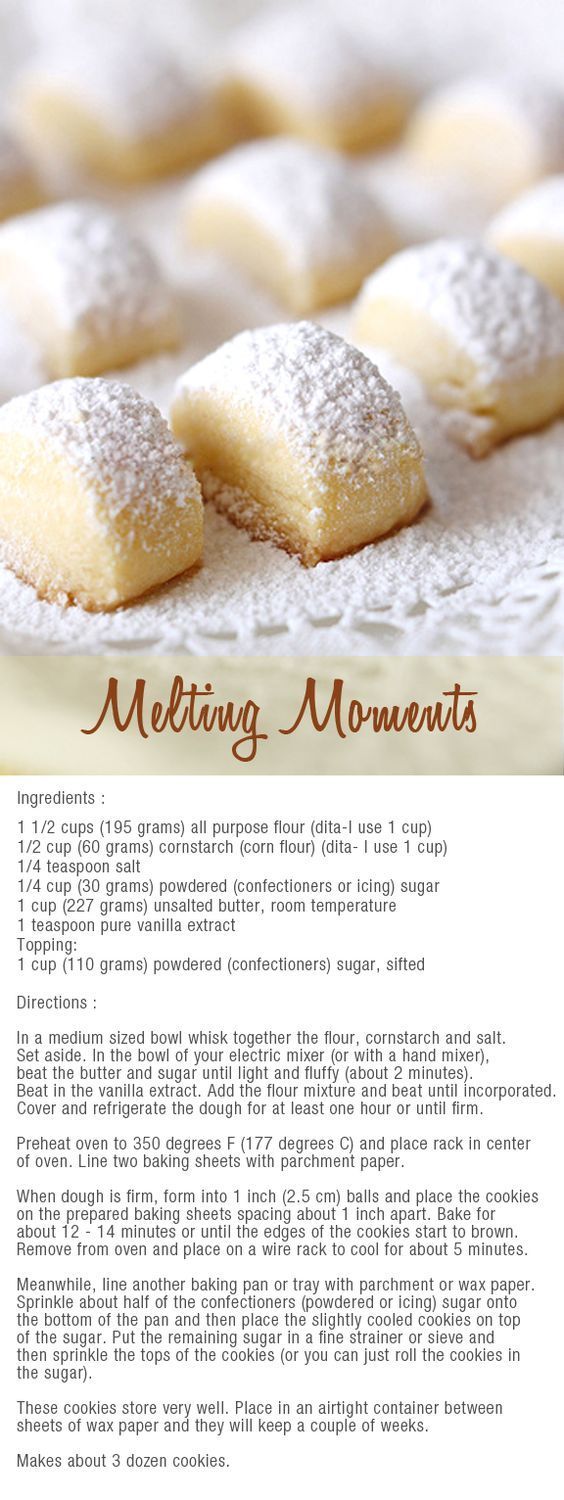 melting moments bites - to make with the kids: