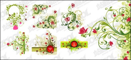 red_and_green_flower_pattern_combination_of_vector_material_1369.jpg