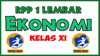 RPP 1 Lembar Ekonomi Kelas XI Revisi Tahun 2020