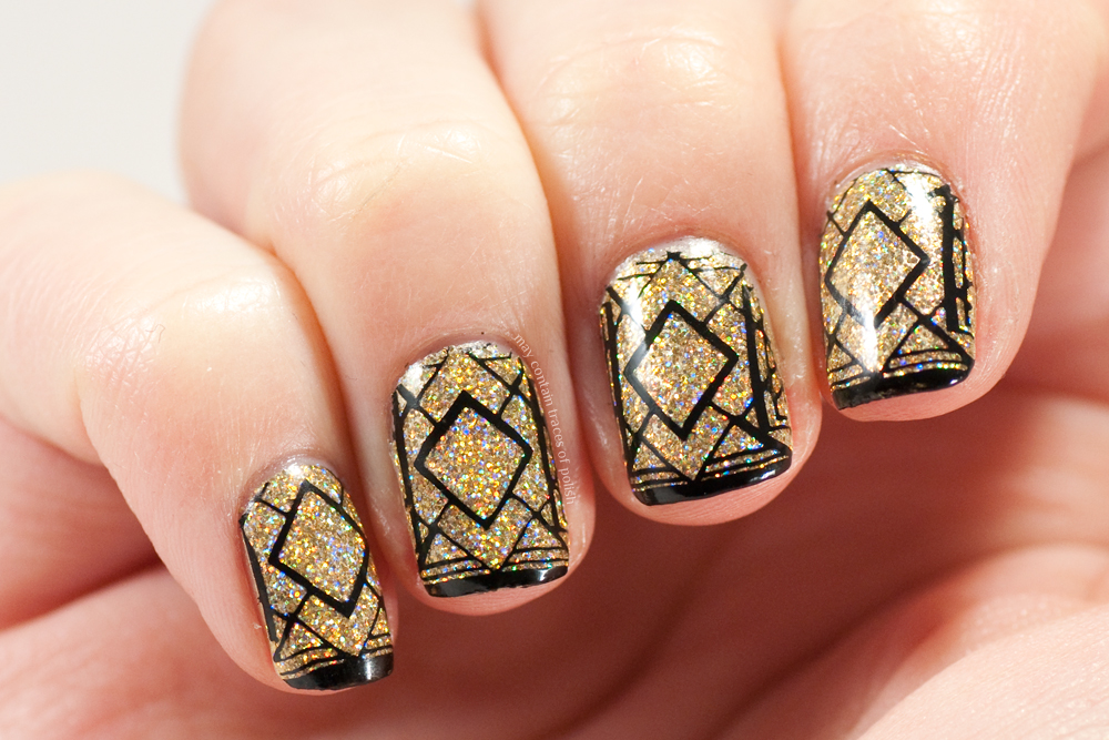 great gatsby nail design
