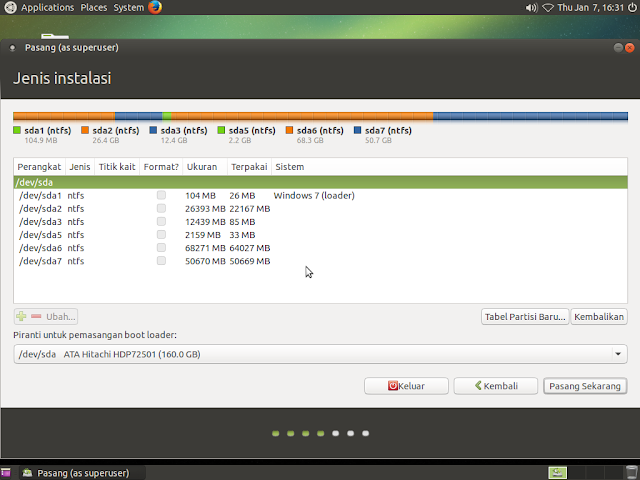 cara instal dualboot linux ubuntu - windows