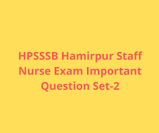 HPSSSB Hamirpur Conductor Exam Important Questions 