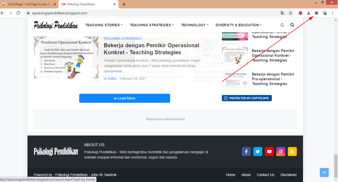 Cara Full Page Screenshoot Menggunakan GoFullPage di Google Chrome